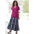 thumbnail image 5 of Woman Within Plus Size Wide Elastic Waist Skirt, 5 of 6
