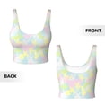 thumbnail image 5 of Lsque Color Rabbit Printed Women'S Sports Bra, Compression, Moisture Wicking, High-Impact Sports Bra For Women,Supportive sports bra-Large, 5 of 9