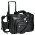 thumbnail image 4 of I Series | GOLD COAST | 17" Leather Patented Detachable -Wheeled Laptop Briefcase - Black, 4 of 7