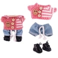 thumbnail image 2 of Bewildely Ropa para muñecas de poliéster , producción artesanal, tapicería, tela para disfraces, suéteres hechos a mano Muñecas y casas de muñecas XM2108, 2 of 6