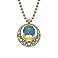 thumbnail image 1 of Luanda Angola National Emblem Pendant Star Necklace Moon Chain Jewelry, 1 of 3