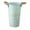 Blue, variant on Koiauber Deep Bucket Vase Galvanized Iron Flower Bucket with Rope Handles Retro Farmhouse Vase