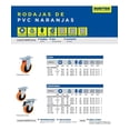thumbnail image 2 of Rodaja Rueda Pvc Función Giratoria Con Freno 2 1/2 Surtek SURTEK RV6B, 2 of 3