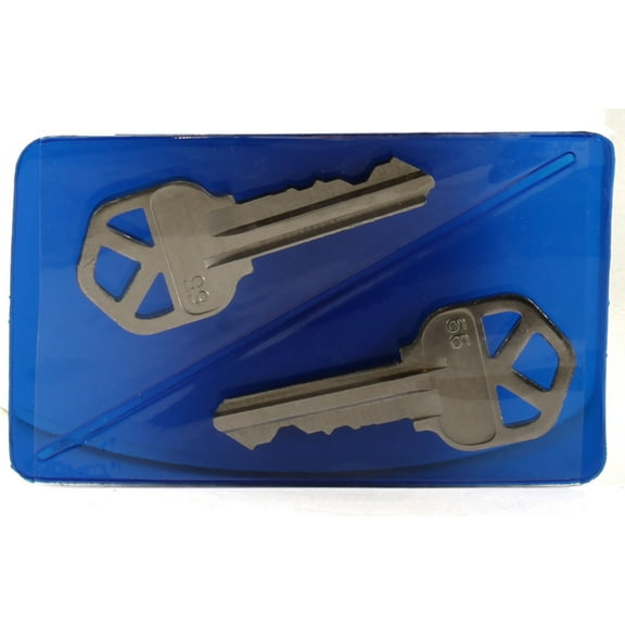 Spare Key Holder Wallet Insert (Blue)