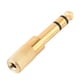 thumbnail image 1 of Adaptador de Audio estéreo Spptty Macho 6.5 mm a Hembra 3.5 mm Dorado Paquete de 10, 1 of 7