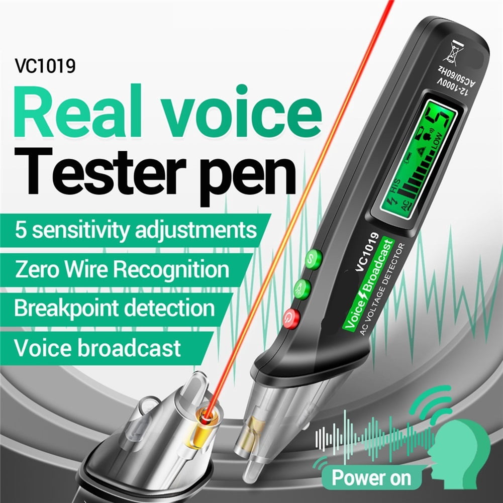 Multimeter Voltmeter Smart Digital Multimeter Pen Voltage Tester Smart Voice Broadcast Tester ,High&Low Sensitivity
