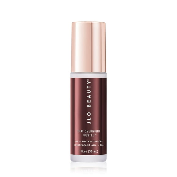 JLO BEAUTY That Overnight Hustle AHA + BHA Resurfacer | Gently Exfoliates, Hydrates & Visibly Reduces Fine Lines and Wrinkles | 1.0 Ounce