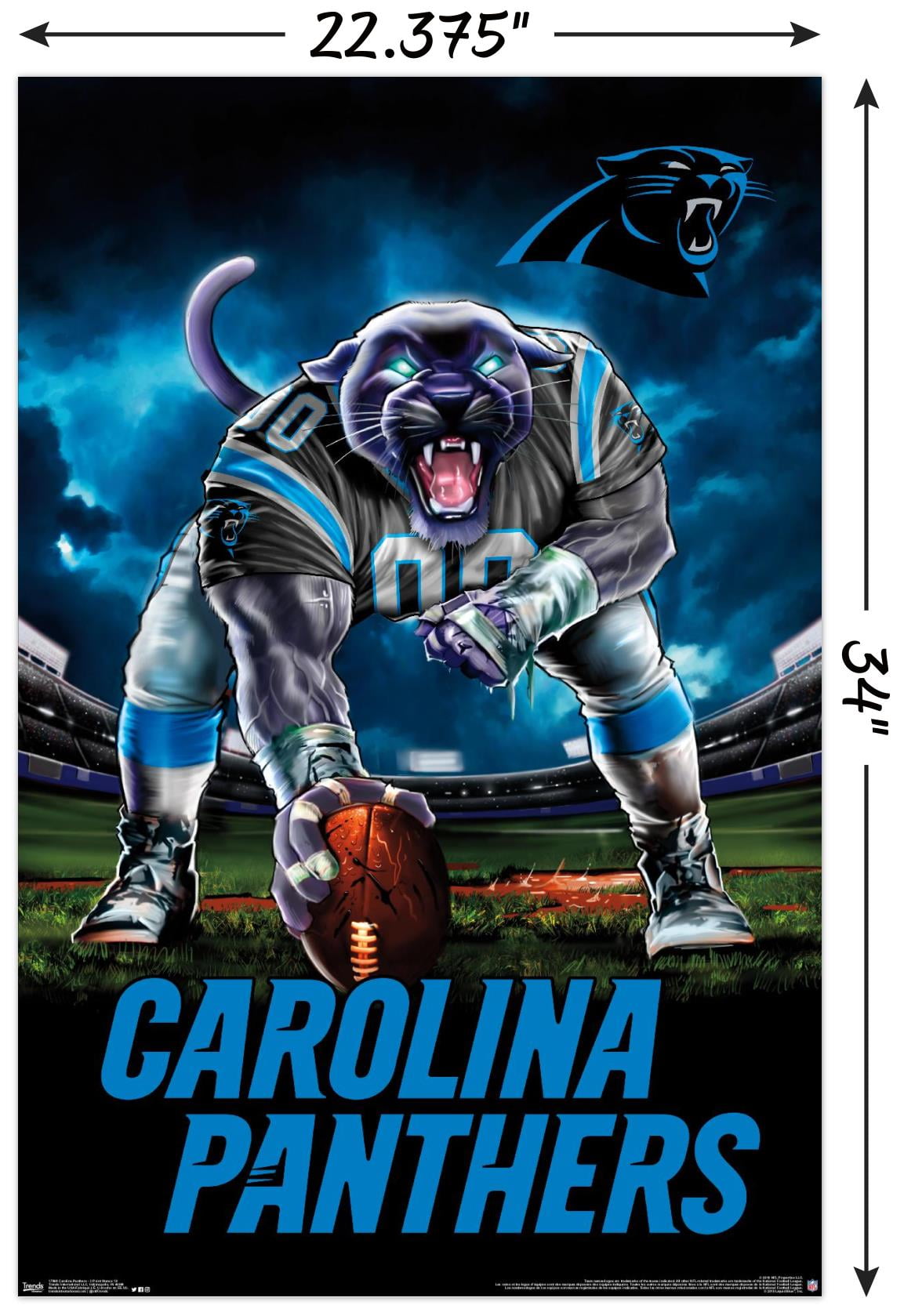 NFL - Porte-clés Spinner des Panthers de la Caroline (PATSPI