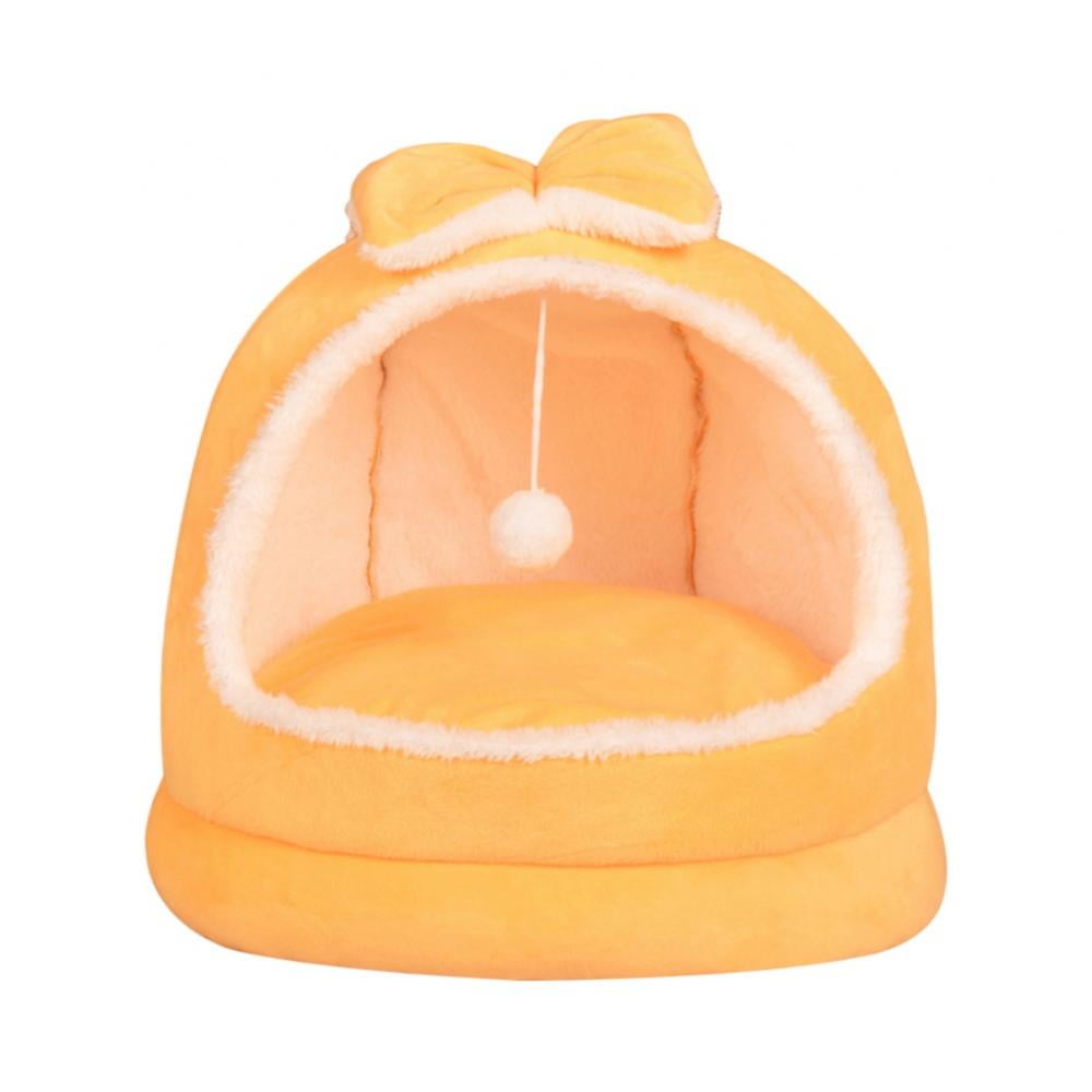 Topumt Cat Beds for Indoor Cats, Small Dog Bed with AntiSlip Bottom, RabbitShaped Cat/Small