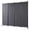 Gray, variant on BENTISM Room Divider 4-Panel Folding Privacy Screen for Home Office Bedroom88.2"x11.8"x67.3"Home Black