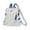 C, variant on Soft Flip Backpack with Tassels & Hidden Zippers, Fashion Daypack for School, Travel and Work