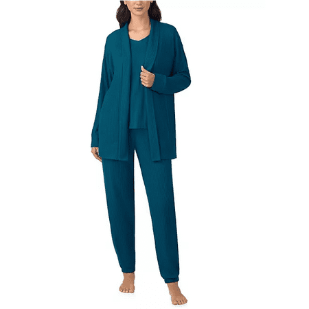 Cuddl Duds Women's Lounge Pajama Set, Blue, 3-Pack
