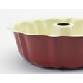 thumbnail image 2 of GoodCook Everyday Nonstick Steel Fluted Tube Pan , 9.5", White and Red, 2 of 5