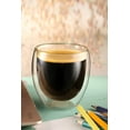 thumbnail image 6 of CnGlass Double Wall Glasses Espresso Cups 8.5 oz,Insulated Glass Coffee Cup Set of 2 Clear, 6 of 9