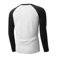 thumbnail image 5 of 2025 Henley Shirts for Men Raglan 3/4 Sleeve Jersey Baseball T-Shirts Fall Casual Cotton Sport Athletic Tee Tops, 5 of 7