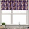 thumbnail image 3 of Ambesonne Eggplant Valance & Curtain, Retro Realistic Dotted, 55"x36", Purple Orange, 3 of 6