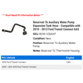 thumbnail image 2 of Reservoir To Auxiliary Water Pump Expansion Tank Hose - Compatible with 2010 - 2013 Ford Transit Connect GAS 2011 2012, 2 of 2