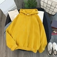 thumbnail image 2 of Fgnfyis Women Cute Pullover Hoodie Long Sleeve Sweatshirt Top for Teen Girls Yellow L, 2 of 4