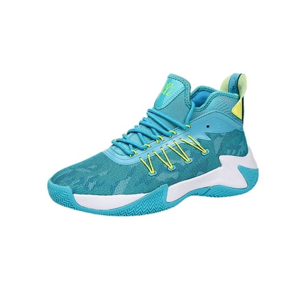 

Kesitin Mens Breathable Comfortable Low Top Running Shoe Basketball Nonslip Sneakers Round Toe Athletic Shoes Lake Blue 8