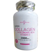 Collagen with Hyaluronic Acid and Vitamin C – 2000 mg Per Serving, 120 Capsules, Type I & III Collagen Supplement
