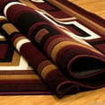 thumbnail image 3 of Allstar Rugs Allstar Abstract Shape Design Modern Rug Burgundy 5' 2"x7' 1" 5' x 8', 3 of 5