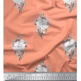 thumbnail image 1 of Soimoi Cotton Cambric Fabric Leaves & Floral Block Decor Fabric Printed Yard 42 Inch Wide, 1 of 3