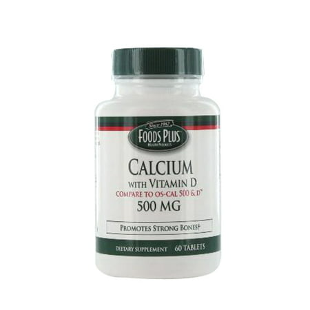 Food Plus Calcium With Vitamin D 500Mg Tablets - 60