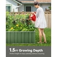 thumbnail image 4 of KING BIRD 101" x 36" x 18" Galvanized Raised Garden Bed Heightened Steel Metal Planter Box, Large Raised Bed Kit, Green, 4 of 8