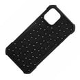 thumbnail image 4 of Carcasa trasera para teléfono móvil, carcasa protectora trasera a prueba de polvo para iPhone 12/12 Pro, color negro, 4 of 5
