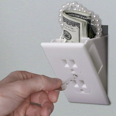 Hidden Wall Safe Security Electrical Outlet Keys Vault Secret Hide Valuables NEW