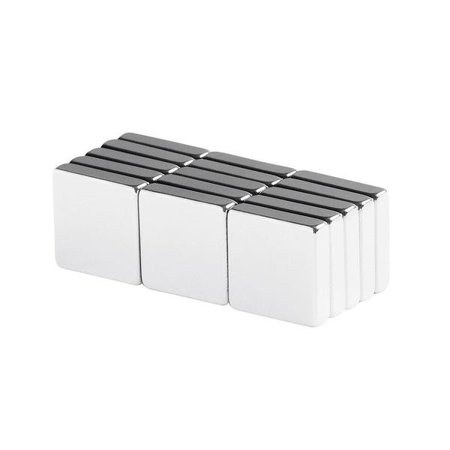 - totalElement 1/2 x 1/2 x 1/8 inch Neodymium Rare Earth Block Magnets N48 (15 Pack)