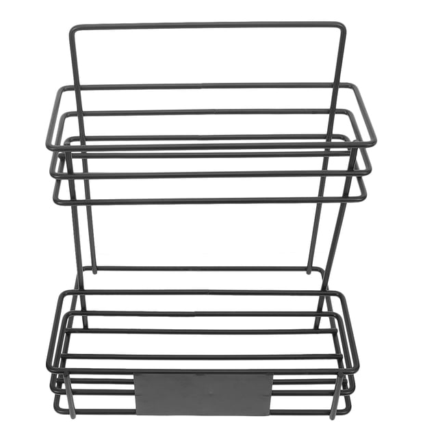 BESTYASH Organizador De Condimentos Y Jarabes En Metal Negro Para Cocina Con Fácil Acceso Y Almacenamiento Eficiente