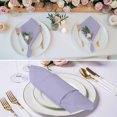 thumbnail image 2 of Pure Lavender Cloth Napkins, Simple Solid Color Washable and Reusable Dinner Napkins Set of 4, Table Napkin for Kitchen Party Birthday Wedding Hotel Housewarming 20"x20", 2 of 8