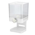thumbnail image 1 of Square Dry Food Dispenser Single Cup Oatmeal Cereal Dispensing Machine Container White, 1 of 5
