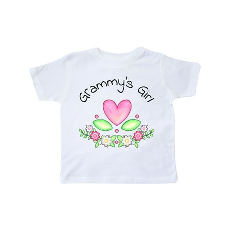 

Inktastic Grammy s Girl- heart flowers Gift Toddler Toddler Girl T-Shirt