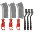thumbnail image 1 of 6 Pieces Wire Brush, Metal Hand Bru Nylon Less Steel 6 Wire Bru (steel, And Nylon) For Cleaning Slag And Es, W, 1 of 5