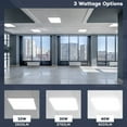 thumbnail image 4 of Luxrite 2x2 FT LED Panel Light, 5CCT 3000K - 6500K, 20W/30W/40W, 5000 Lumens, 0-10V Dimmable 2 Pack, 4 of 7