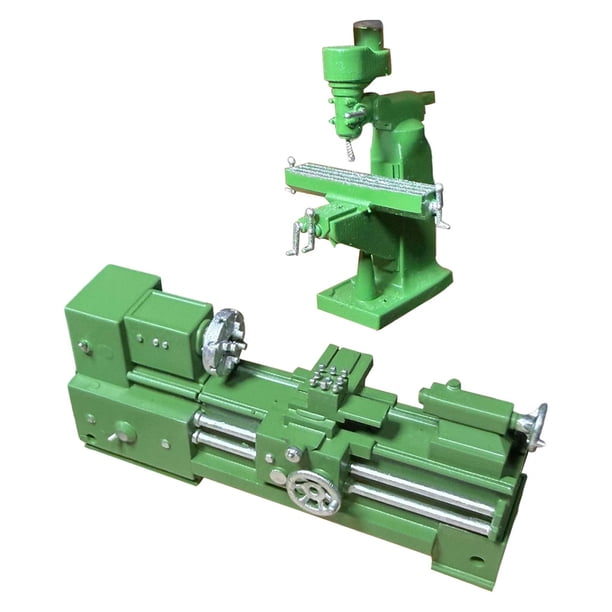 Taladro de banco de torno modelo 1:64 herramienta de reparación modelo escultura en miniatura realista para colocar