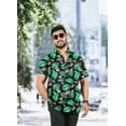 thumbnail image 3 of LA LEELA Men's Summer Beaches Button Down Tops Vacation Cruise Hawaiian Shirt For Men Stylish Mens Short Sleeve Shirts XXL Colorful, Floral, 3 of 5