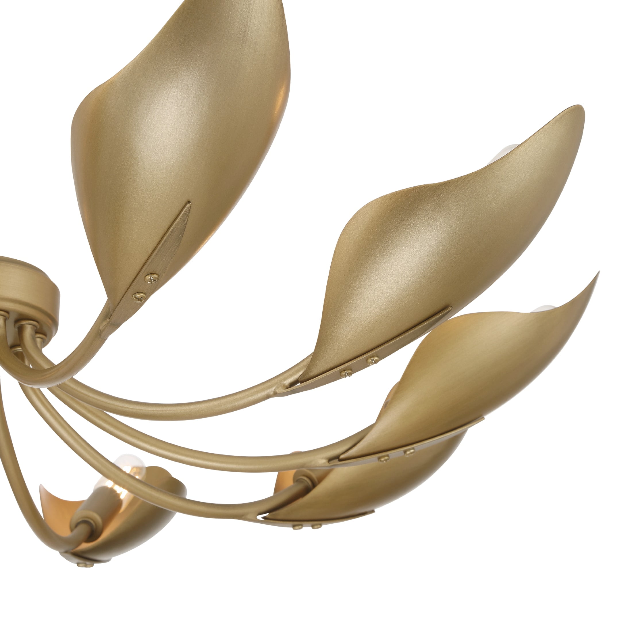 Hunter - Juneway 10-light Luxe Gold, Large Chandelier, Dimmable, Transitional Style, Candle Shaped, for Bedrooms, Dining, Living Rooms - 48223