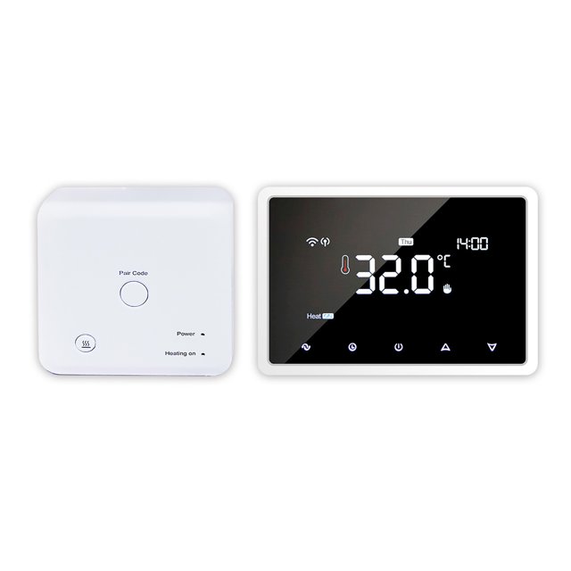 Termostato inteligente Wi-Fi Termostato programable con receptor RF Sobremesa Montado en la pared TFixol Termostato inteligente