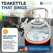 Chantal Tea Kettle Classic Harmonica Whistling Teakettle, 1.8 quart, Marigold