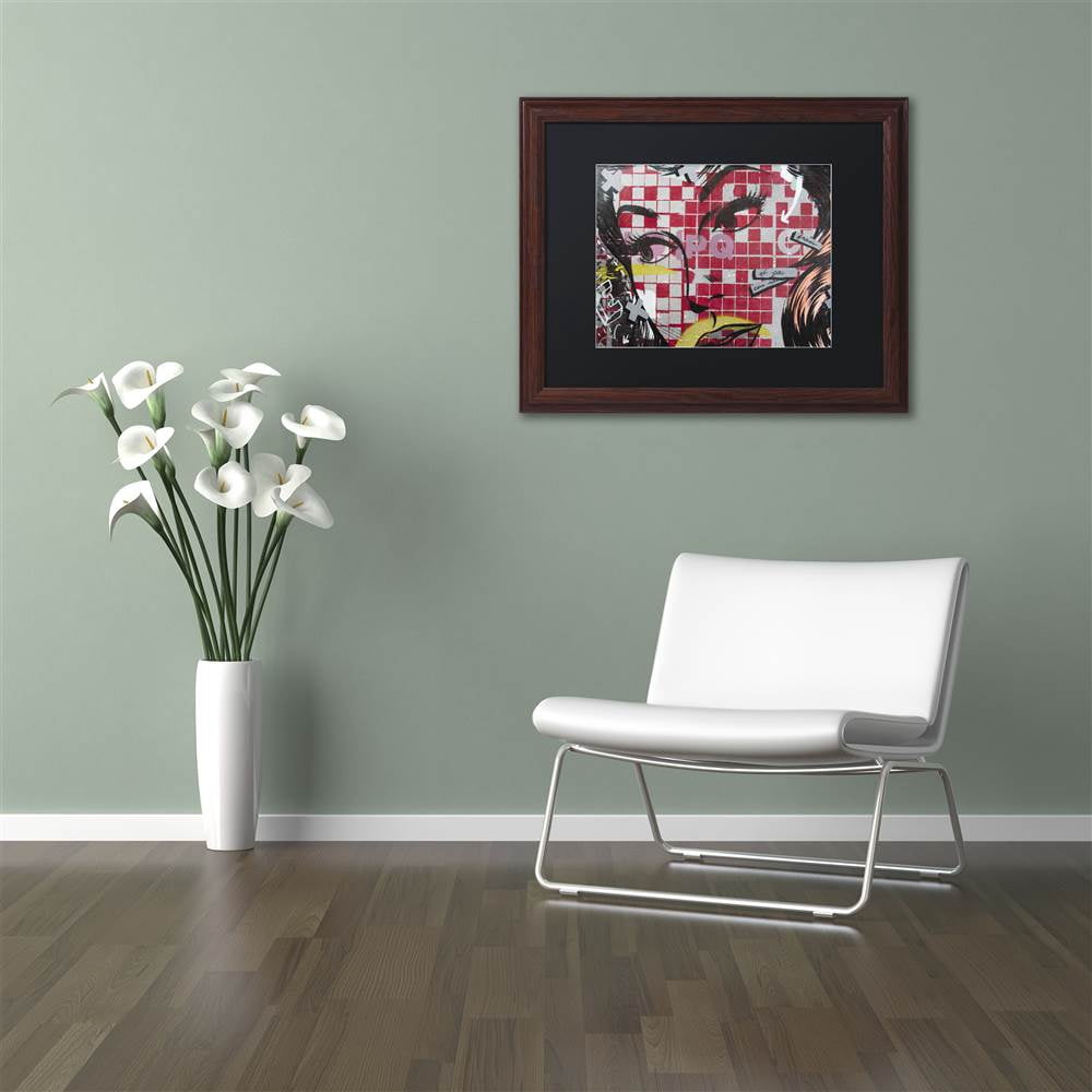 Trademark Fine Art "If You Can" Canvas Art by Dan Monteavaro Black Matte, Wood Frame