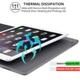 thumbnail image 6 of iPad 10.5 Air 3rd [ Pro 2017 Air 3 2019 ] 10.5 inch A2152 A2123 A2153 MV172LL/A MV162LL/A MV152LL/A MUUT2LL/A MUUR2LL/A PC Lightweight Smart PU Leather Protective Hard Back Cover - Black, 6 of 7