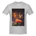thumbnail image 4 of Bingfone Butterfly Sitting On A Flower Men'S Loose Fit Short-Sleeve Pocket T-Shirt, 4 of 7