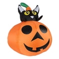 thumbnail image 4 of KNFATEQVEDG Canada Day Halloween Decorations Inflatable LED Lighted Pumpkin Cat Face Desktop Ornament for Party Home Yard Decoration, 4 of 8
