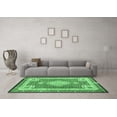 thumbnail image 3 of Ahgly Company Machine Washable Indoor Rectangle Medallion Emerald Green Traditional Area Rugs, 8' x 12', 3 of 4