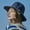 Navy, variant on Womens Floppy Straw Sun Hat Foldable Packable Wide Brim Summer Beach Hat Crochet Bucket Hat