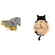 thumbnail image 1 of Manta de punto,Manta de punto decorativa para el hogar,Reloj de pared,Reloj de pared decorativo para baño y dormitorio.,Reloj de pared de gato silencioso y sin tictac,regalo, 1 of 8