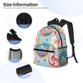 thumbnail image 3 of Fotbe Colorful Donut Mochila Ligera Casual para Laptop para Hombres y Mujeres, Mochila Impermeable de Uso Diario, Mochila para Universidad, 3 of 6
